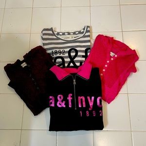 Bundle of 4 Abercrombie & Kids shirts